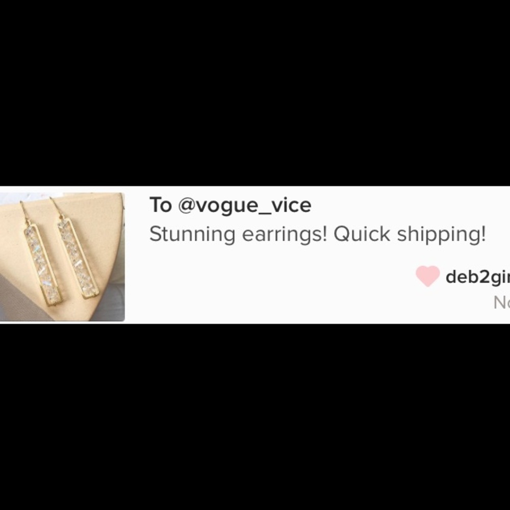 LAST PAIR! Gold crystal drop earrings stud - Picture 3 of 5